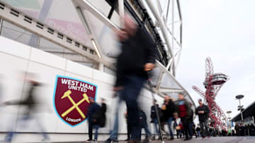 LONDON, ENGLAND - NOVEMBER 02: General view outside the stadium as fans arrive ahead of the Premier League match between West Ham United and Newcastle United at London Stadium on November 02, 2019 in London, United Kingdom. (Photo by Alex Morton/Getty Images)