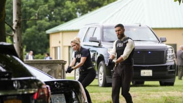 “Hero’s Journey” – The team pivots when their sting operation to secure a massive bomb from an illegal broker leads them to discover that the device is already in the wrong hands. Also, Jubal’s promise to be present at his son’s birthday party is put to the test as the case continues to heat up, on the fifth season premiere of the CBS Original series FBI, Tuesday, Sept. 20 (8:00-9:00 PM, ET/PT) on the CBS Television Network, and available to stream live and on demand on Paramount+. Pictured (L-R): Shantel VanSanten as Nina Chase and Zeeko Zaki as Special Agent Omar Adom ‘OA’ Zidan. Photo: Bennett Raglin/CBS ©2022 CBS Broadcasting, Inc. All Rights Reserved.
