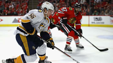 CHICAGO, IL - APRIL 15: Kevin Fiala