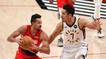 CJ McCollum, Malcolm Brogdon (Photo by Abbie Parr/Getty Images)