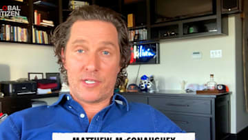 UNSPECIFIED LOCATION - APRIL 18: In this screengrab, Matthew McConaughey speaks during "One World: Together At Home" presented by Global Citizen on April, 18, 2020. The global broadcast and digital special was held to support frontline healthcare workers and the COVID-19 Solidarity Response Fund for the World Health Organization, powered by the UN Foundation. (Photo by Getty Images/Getty Images for Global Citizen )