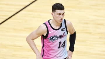 MIAMI, FLORIDA - MAY 13: Tyler Herro #14 of the Miami Heat (Photo by Michael Reaves/Getty Images)