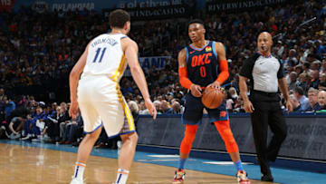 Russell Westbrook, OKC Thunder (Photo by Zach Beeker/NBAE via Getty Images)
