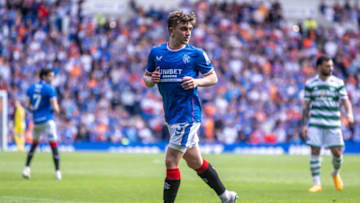 GLASGOW, SCOTLAND - MAY 13: Rdvan Ylmaz of Rangers during Cinch Premiership match between Rangers and Celtic at Ibrox Stadium on May 13, 2023 in Glasgow, Scotland. (Photo by Richard Callis /Eurasia Sport Images/Getty Images)