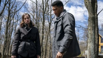 “A Tradition of Secrets” – After a cybersecurity expert robs one of Switzerland’s largest and most secretive banks, the Fly Team is called to track down the fugitive. Also, Smitty’s loyalty is put to the test, on the CBS Original series FBI: INTERNATIONAL, Tuesday, May 9 (9:00-10:00 PM, ET/PT) on the CBS Television Network, and available to stream live and on demand on Paramount+. Pictured (L-R): Heida Reed as Special Agent Jamie Kellett and Carter Redwood as Special Agent Andre Raines. Photo: Nelly Kiss/CBS ©2023 CBS Broadcasting, Inc. All Rights Reserved.