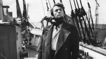 Gregory Peck as Captain Ahab during the shooting of the 1956 film Moby Dick