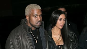 NEW YORK, NY - FEBRUARY 14: Kanye West and wife Kim Kardashian West are seen on February 14, 2017 in New York City. (Photo by Marc Piasecki/GC Images)