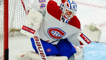 May 20, 2021; Toronto, Ontario, CAN; Montreal Canadiens Jake Allen. Mandatory Credit: John E. Sokolowski-USA TODAY Sports
