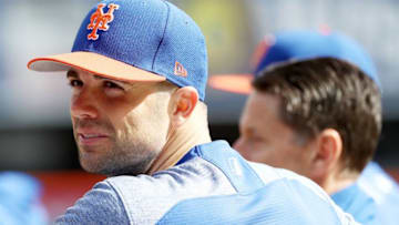 NEW YORK, NY - APRIL 03: David Wright #5 of the New York Mets looks on during batting practice before the game against the Atlanta Braves during Opening Day on April 3,2017 at Citi Field in the Flushing neighborhood of the Queens borough of New York City. (Photo by Elsa/Getty Images)