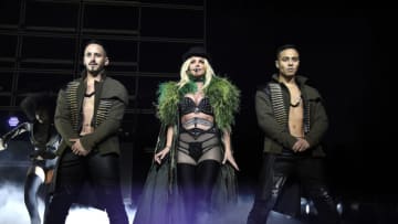 NATIONAL HARBOR, MD - JULY 12: Britney Spears performs on stage during her "Piece of Me" Summer Tour Opener at The Theater at MGM National Harbor on July 12, 2018 in National Harbor, Maryland. (Photo by Kevin Mazur/BCU18/Getty Images for BCU)