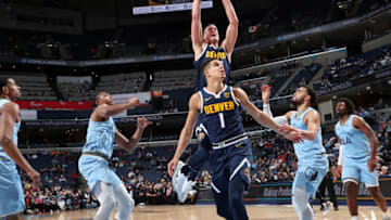 MPJ & Plumlee (Photo by Joe Murphy/NBAE via Getty Images)