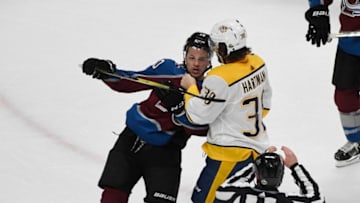 DENVER, CO - APRIL 18: Nashville Predators right wing Ryan Hartman