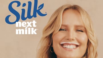 Sailor Brinkley Cook evolves an iconic ad image for the next generation, photo provided by Silk Next Milk