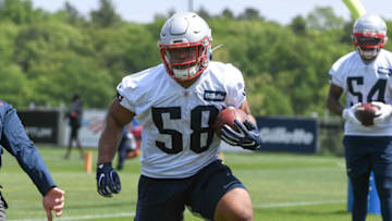 New England Patriots running back Kevin Harris. Credit: Eric Canha-USA TODAY Sports