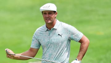 JERSEY CITY, NEW JERSEY - AUGUST 10: Bryson DeChambeau of the United States walks on the fifth hole during the third round of The Northern Trust at Liberty National Golf Club on August 10, 2019 in Jersey City, New Jersey. (Photo by Jared C. Tilton/Getty Images)