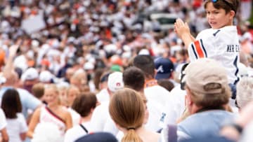Auburn football fans showed out in droves to the Tigers' Week 2 matchup with Cal across the country in Berkeley, California Mandatory Credit: The Montgomery Advertiser