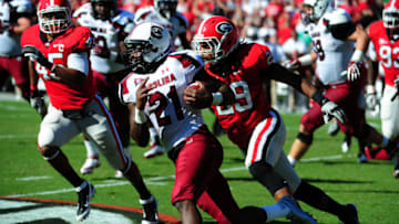 Marcus Lattimore, South Carolina Gamecocks, Georgia Bulldogs. (Photo by Scott Cunningham/Getty Images)