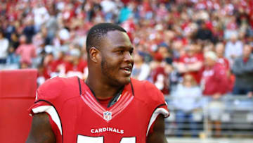 Dec 4, 2016; Glendale, AZ, USA; Arizona Cardinals offensive tackle D.J. Humphries (74) against the Washington Redskins at University of Phoenix Stadium. Mandatory Credit: Mark J. Rebilas-USA TODAY Sports