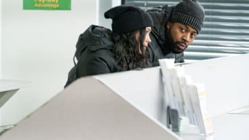 CHICAGO P.D. -- "Intimate Violence" Episode 715 -- Pictured: (l-r) Lisseth Chavez as Vanessa Rojas, LaRoyce Hawkins as Kevin Atwater -- (Photo by: Matt Dinerstein/NBC)