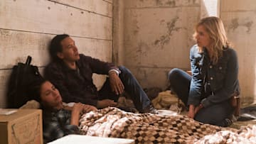 Ofelia Salazar (Mercedes Mason), Qaletaqa Walker (Michael Greyeyes) and Madison Clark (Kim Dickens) in Fear The Walking Dead Season 3 Episode 14Photo by Richard Foreman Jr/AMC