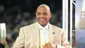 Auburn football HOUSTON, TEXAS - APRIL 03: College basketball analyst Charles Barkley on air before the NCAA Men's Basketball Tournament Final Four championship game between the Connecticut Huskies and the San Diego State Aztecs at NRG Stadium on April 03, 2023 in Houston, Texas. (Photo by Mitchell Layton/Getty Images)