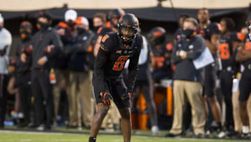 Oct 31, 2020; Stillwater, Oklahoma, USA; Oklahoma State Cowboys cornerback Rodarius Williams Mandatory Credit: Brett Rojo-USA TODAY Sports