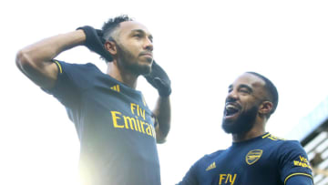 Pierre-Emerick Aubameyang and Alexandre Lacazette, Arsenal (Photo by Julian Finney/Getty Images)