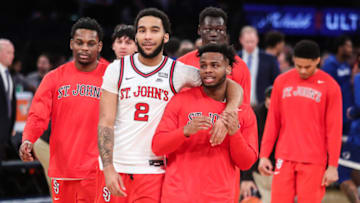 St. John's basketball forward Julian Champagnie and guard Posh Alexander (Wendell Cruz-USA TODAY Sports)