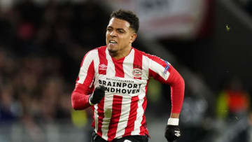 EINDHOVEN, NETHERLANDS - DECEMBER 12: Donyell Malen of PSV during the UEFA Europa League match between PSV v Rosenborg BK at the Philips Stadium on December 12, 2019 in Eindhoven Netherlands (Photo by Photo Prestige/Soccrates/Getty Images)