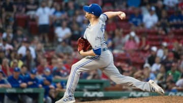 BOSTON, MA - JUNE 22: Ken Giles #51 of the Toronto Blue Jays pitches in the ninth inning against the Boston Red Sox at Fenway Park on June 22, 2019 in Boston, Massachusetts. (Photo by Kathryn Riley /Getty Images)