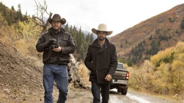 Walker (R-Ryan Bingham) continues to get fed up with the Duttons and Rip (L-Cole Hauser) and tries to leave the ranch in Paramount Network's hit drama series "Yellowstone." Episode 6 - "Blood the Boy" premieres on Wednesday, July 31 at 10 p.m., ET/PT on Paramount Network.