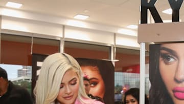 HOUSTON, TX - NOVEMBER 18: Kylie Jenner visits Houston Ulta Beauty to promote the exclusive launch of Kylie Cosmetics with the beauty retailer, starting this month on November 18, 2018 in Houston, Texas. (Photo by Rick Kern/Getty Images for Ulta Beauty)