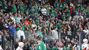 DALLAS, TX - MARCH 8: Dallas Stars fans cheer on their team against the Ottawa Senators at the American Airlines Center on March 8, 2017 in Dallas, Texas. (Photo by Glenn James/NHLI via Getty Images) *** Local Caption ***