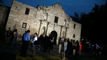 SAN ANTONIO, TX - MAY 18: A general view of atmosphere as HISTORY celebrates the epic new miniseries "Texas Rising" with "Texas Honors" event at the Alamo on May 18, 2015 in San Antonio, Texas. (Photo by Isaac Brekken/Getty Images for HISTORY)