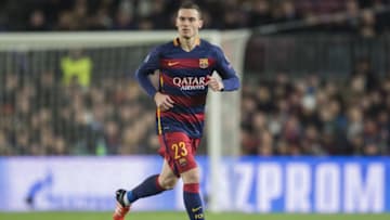 Thomas Vermaelen of FC Barcelona during the Champions League match between FC Barcelona and AS Roma on November 24, 2015 at the Camp Nou stadium in Barcelona, Spain.(Photo by VI Images via Getty Images)