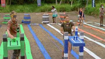 "A Line Drawn in Concrete" - Sierra Dawn-Thomas and Debbie Wanner on the tenth episode of SURVIVOR: Game Changers, airing Wednesday, April 26 (8:00-9:00 PM, ET/PT) on the CBS Television Network. Photo: Screen Grab/CBS Entertainment ÃÂ©2017 CBS Broadcasting, Inc. All Rights Reserved.