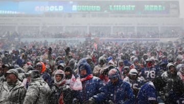 ORCHARD PARK, NY - DECEMBER 10: Fans during a game between the Buffalo Bills and Indianapolis Colts on December 10, 2017 at New Era Field in Orchard Park, New York. (Photo by Brett Carlsen/Getty Images)