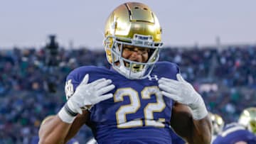 Logan Diggs Notre Dame Football (Photo by Michael Hickey/Getty Images)