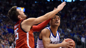 kansas basketball, devon dotson (Photo by Ed Zurga/Getty Images)