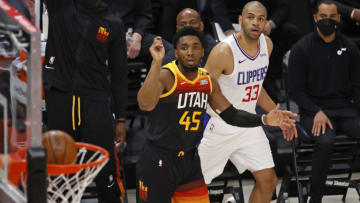 Jazz guard Donovan Mitchell. (Jeffrey Swinger-USA TODAY Sports)