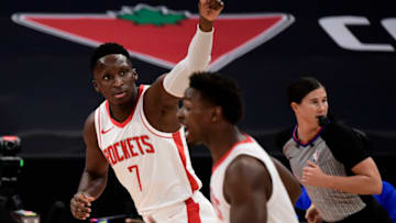 TAMPA, FLORIDA - FEBRUARY 26: Victor Oladipo #7 of the Houston Rockets (Photo by Douglas P. DeFelice/Getty Images)