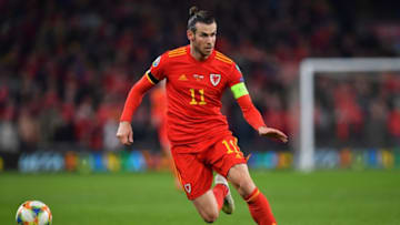 Wales' forward Gareth Bale controls the ball during the Group E Euro 2020 football qualification match between Wales and HUngary at Cardiff City Stadium in Cardiff, Wales on November 19, 2019. (Photo by Paul ELLIS / AFP) (Photo by PAUL ELLIS/AFP via Getty Images)