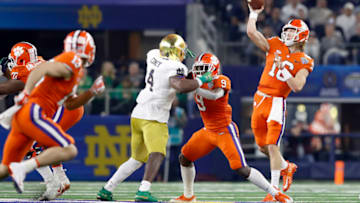 Clemson Tigers, Notre Dame Fighting Irish. (Photo by Tim Warner/Getty Images)