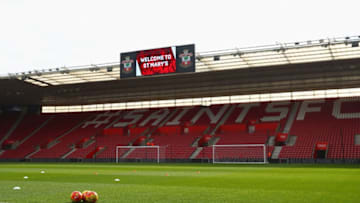 SOUTHAMPTON, ENGLAND - FEBRUARY 27: A general view of the stadium prior to the Barclays Premier League match between Southampton and Chelsea at St Mary's Stadium on February 27, 2016 in Southampton, England. (Photo by Clive Rose/Getty Images)