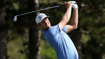 KAPALUA, HAWAII - JANUARY 10: Harris English of the United States plays his shot from the second tee during the final round of the Sentry Tournament Of Champions at the Kapalua Plantation Course on January 10, 2021 in Kapalua, Hawaii. (Photo by Gregory Shamus/Getty Images)