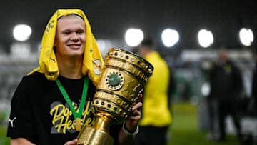 Borussia Dortmund are the defending DFB-Pokal champions (Photo by JOHN MACDOUGALL/POOL/AFP via Getty Images)