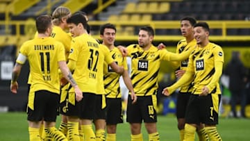 Borussia Dortmund face Gladbach on Tuesday (Photo by INA FASSBENDER/AFP via Getty Images)