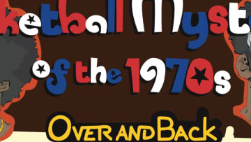 Over and Back NBA podcast Basketball Mysteries of the 1970s logo