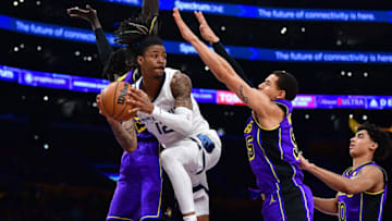 Memphis Grizzlies guard Ja Morant-Mandatory Credit: Gary A. Vasquez-USA TODAY Sports