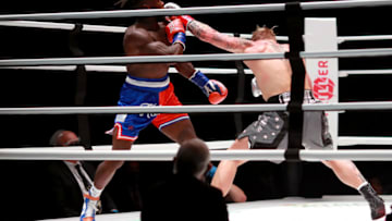 Jake Paul, Nate Robinson Mandatory Credit: Joe Scarnici/Handout Photo via USA TODAY Sports